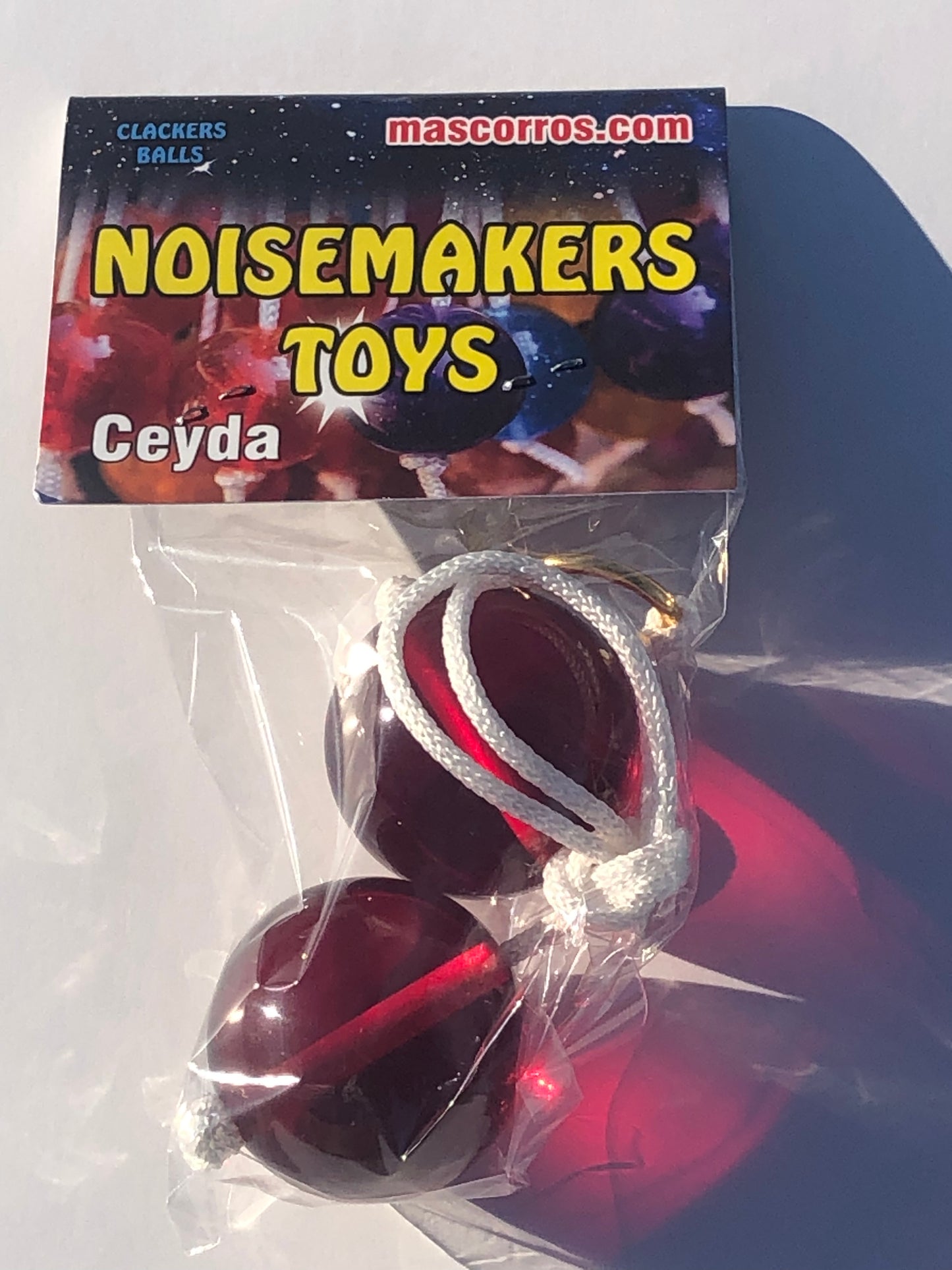 Ceyda Clackers Click Clacks Noise Maker Toy (Red)