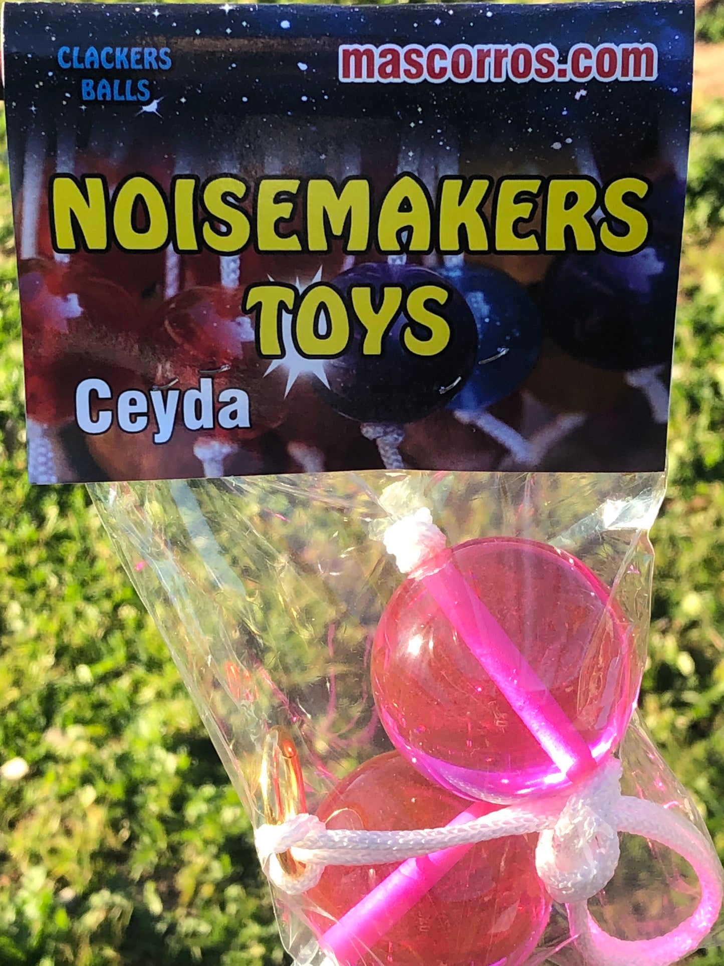 Ceyda Clackers Click Clacks Noise Maker Toy (Pink)