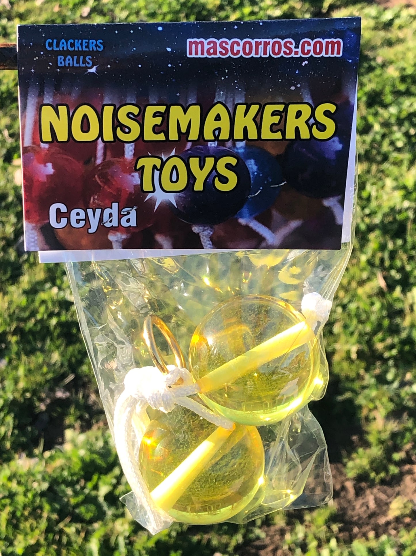 Ceyda Clackers Click Clacks Noise Maker Toy (Yellow)