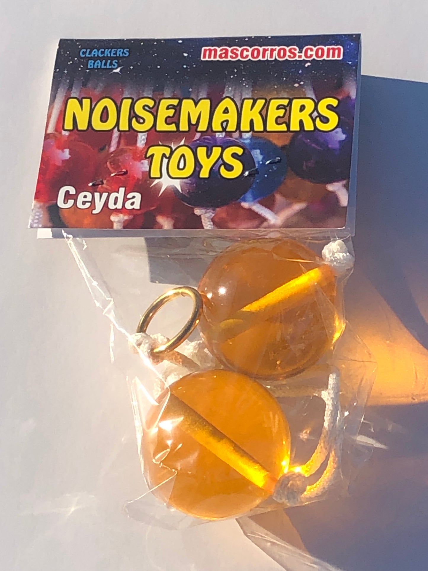 Ceyda Clackers Click Clacks Noise Maker Toy (Orange)