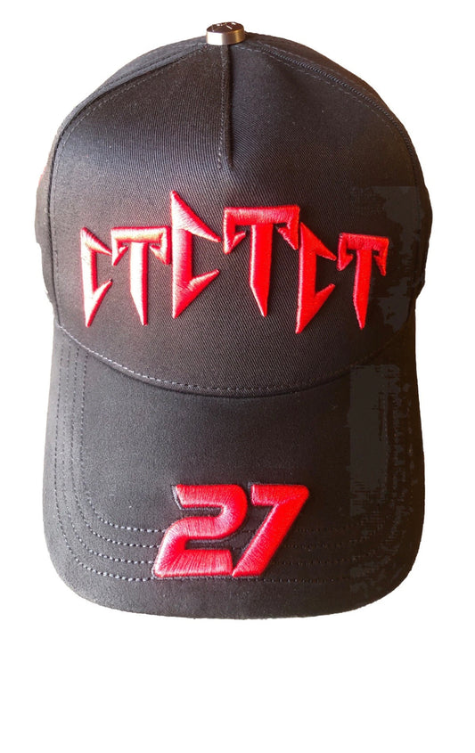 Barbas Hats X CT “CT Racing”  Hat Black with Red Embroidery 27