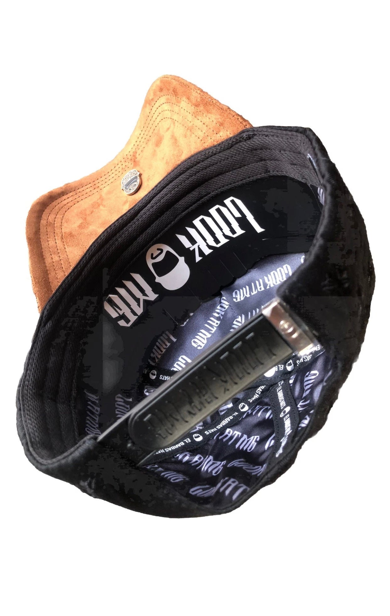 EL BARBAS HATS B-CROSS BLACK SNAPBACK HAT BARBCROSS BKBRWN G5 Quality