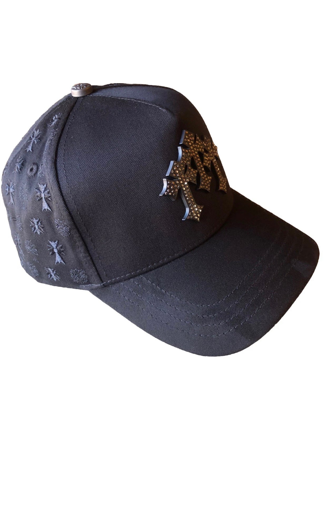 Barbas Hats X Rich The Kid Chrome Blackout  SnapBack Hat