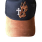 EL BARBAS HATS B-CROSS BLACK SNAPBACK HAT BARBCROSS BKBRWN G5 Quality