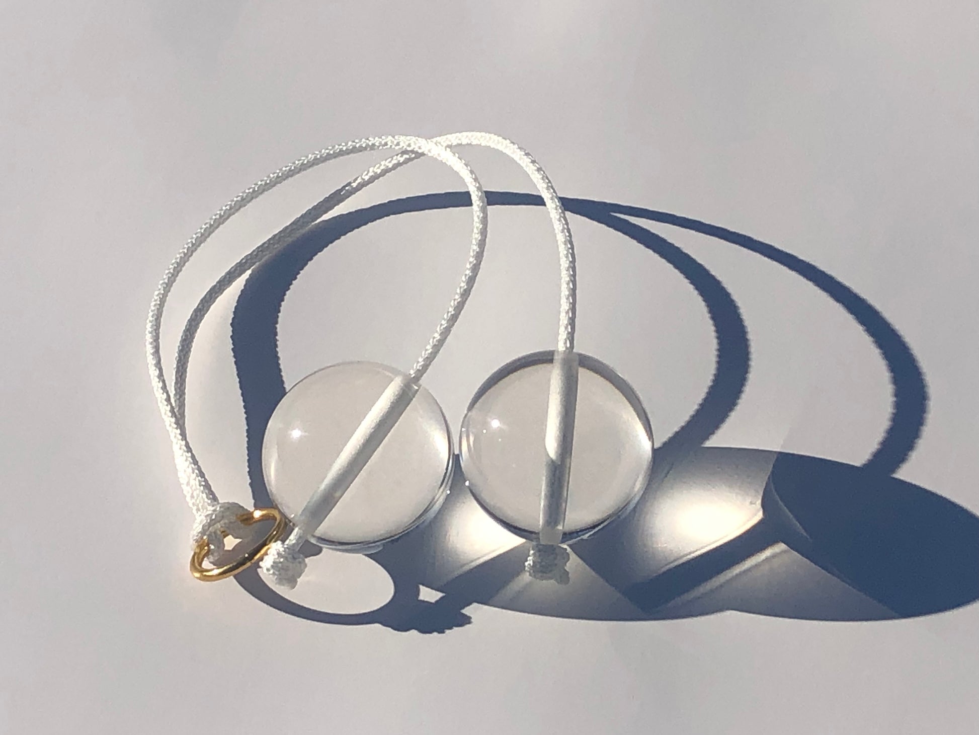 Ceyda Clackers Click Clacks Noise Maker Toy (Clear Crystal)
