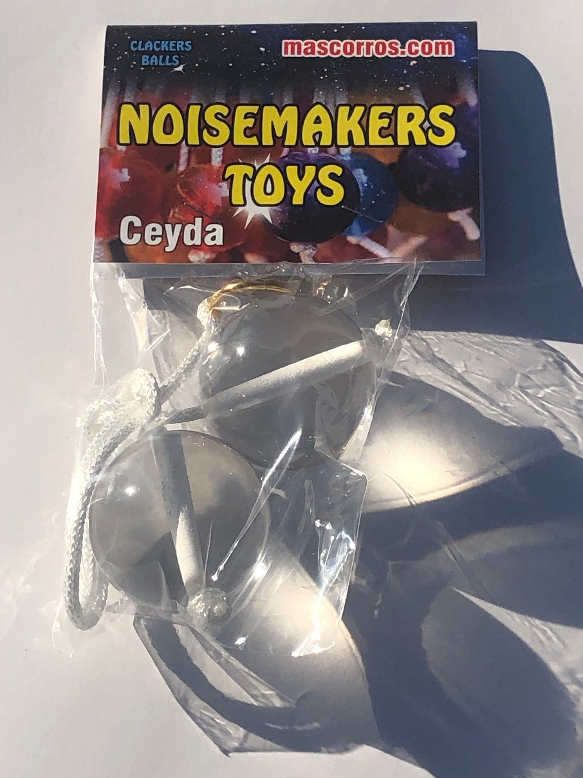 Ceyda Clackers Click Clacks Noise Maker Toy (Clear Crystal) 5