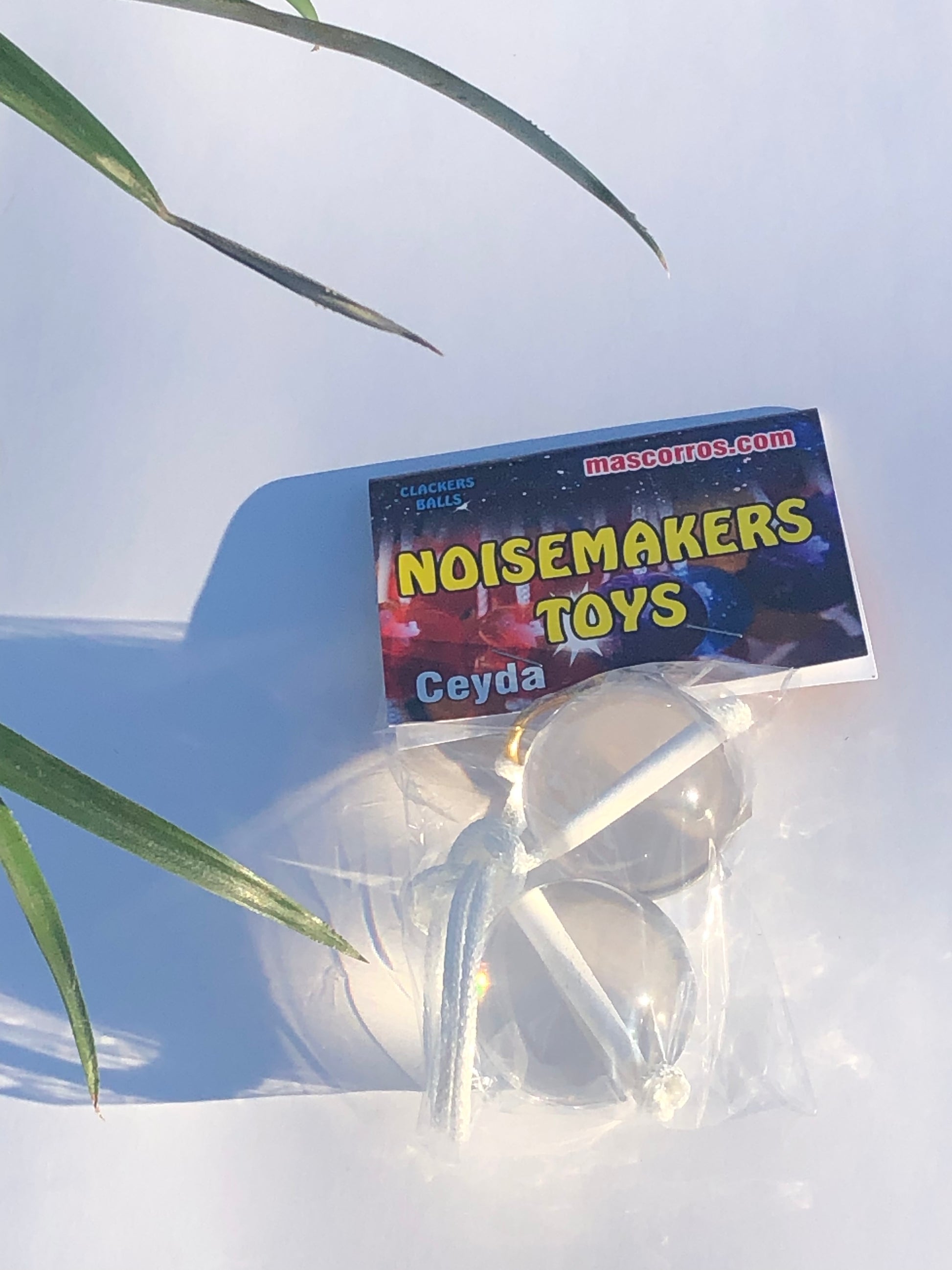 Ceyda Clackers Click Clacks Noise Maker Toy (Clear Crystal) 7
