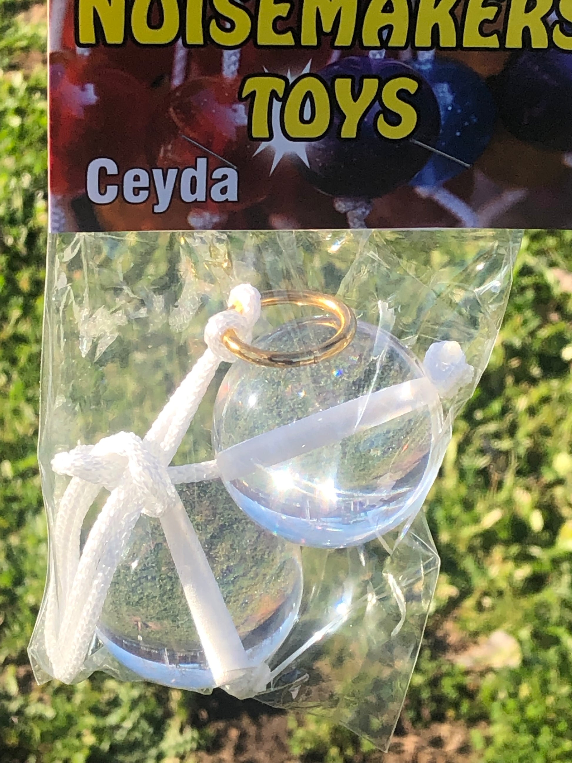 Ceyda Clackers Click Clacks Noise Maker Toy (Clear Crystal) 9