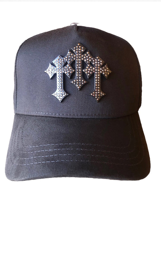 Barbas Hats X Rich The Kid Chrome Blackout  SnapBack Hat