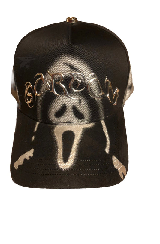 EL BARBAS HATS SCREAM BLACK SNAPBACK HAT BARSCREAM BLK