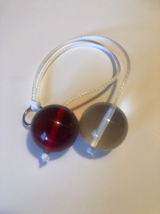 Clackers Click Clacks Red,Clear Christmas Edition Limited Time Offer